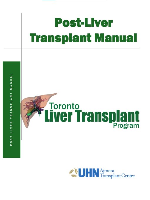 Title details for Post-Liver Transplant Manual by University Health Network - Available